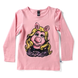 Kid Collective Miss Piggy Long Sleeve Tee Pink